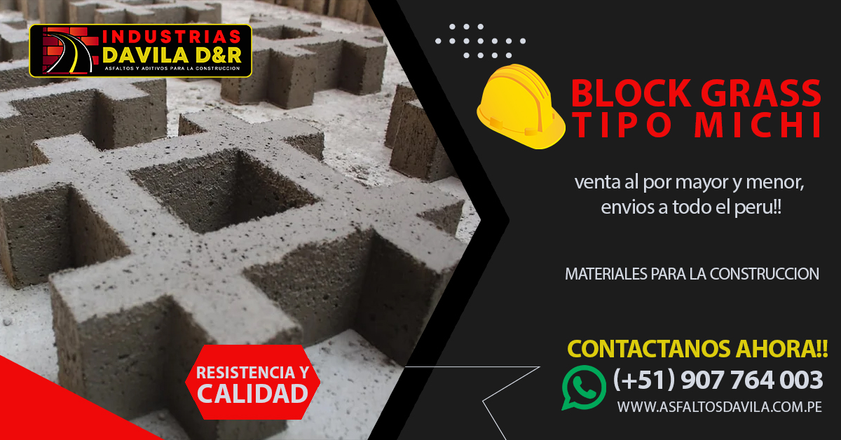 venta de block grass tipo michi en lima peru
