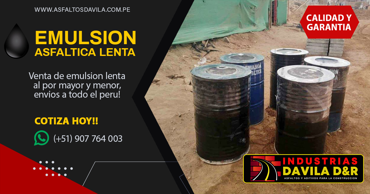emulsion asfaltica de rotura lenta