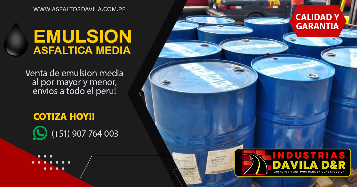 emulsion asfaltica de rotura media