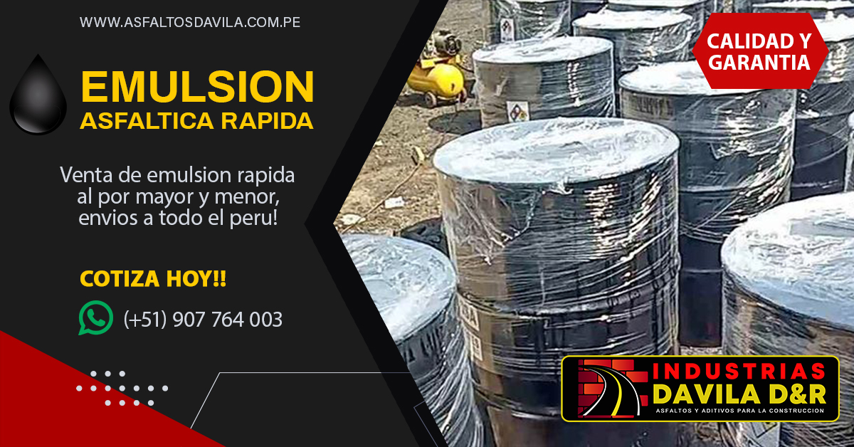 emulsion asfaltica de rotura rapida