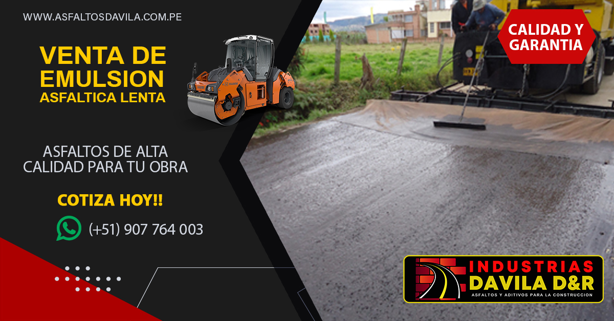 venta de emulsion asfaltica de rotura lenta
