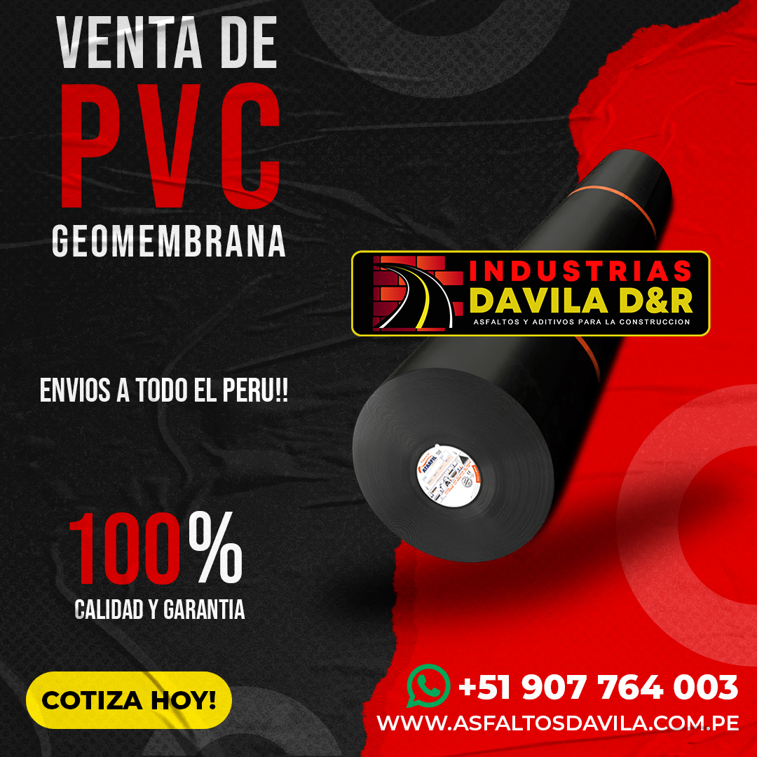 venta de geomembrana de pvc