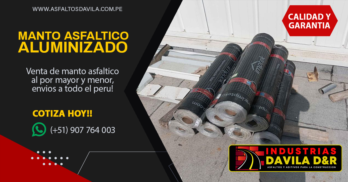 manto asfaltico aluminizado