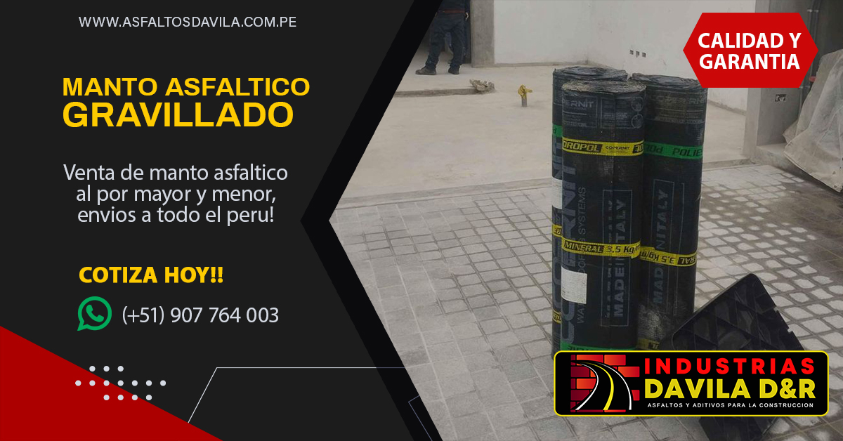 manto asfaltico gravillado