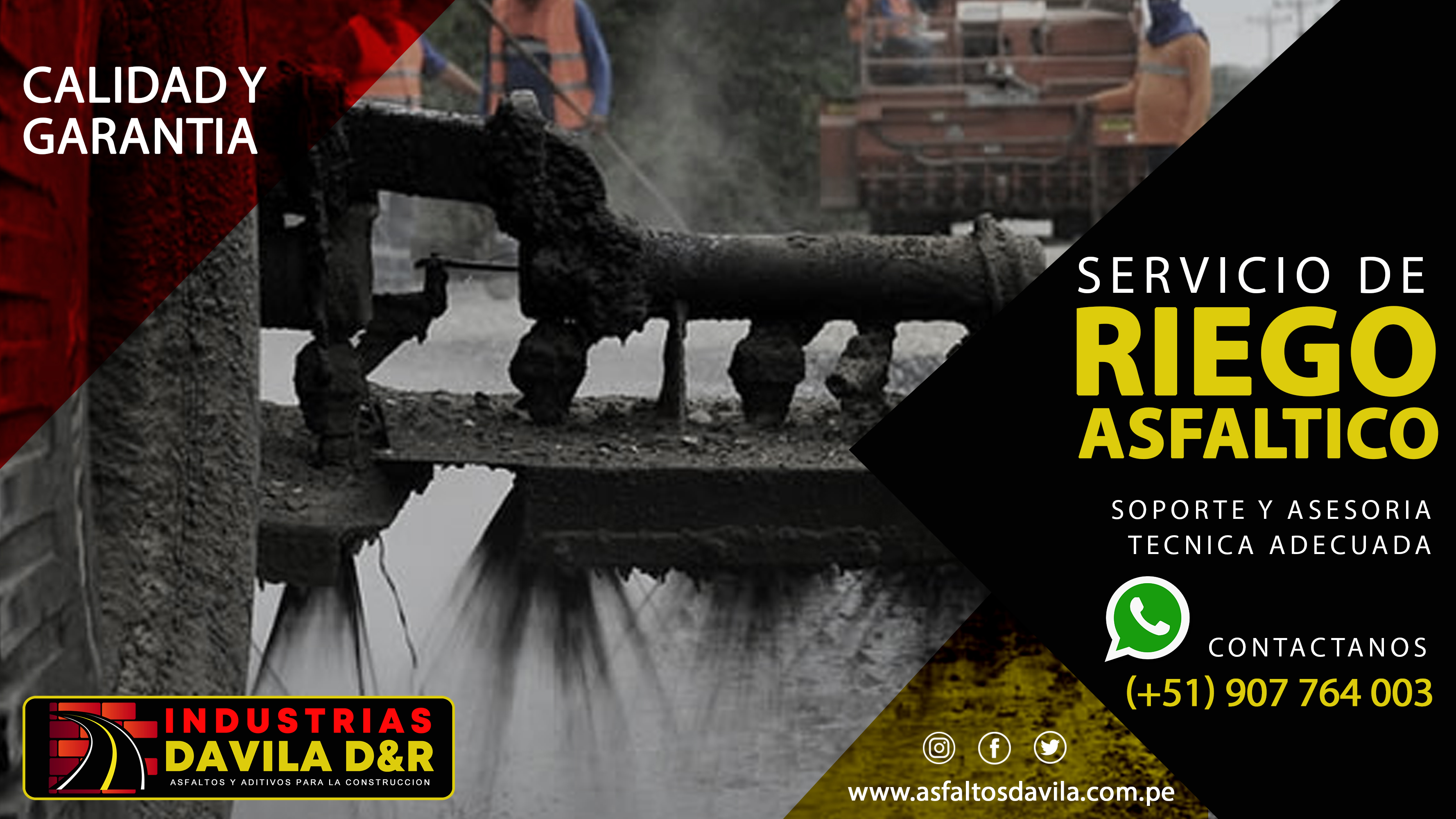 servicio de riego asfaltico